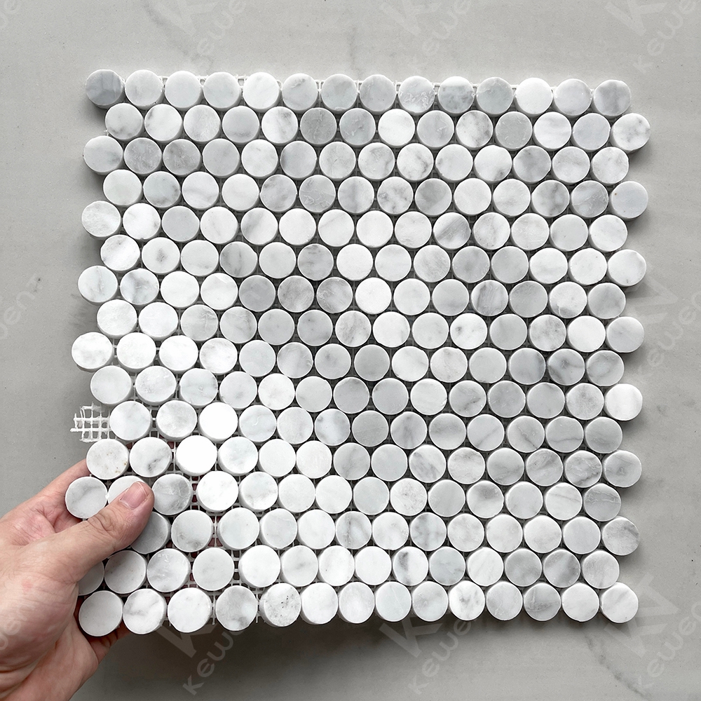 Elegant and durable glass penny tile (2) Elegant and durable glass penny tile (2)