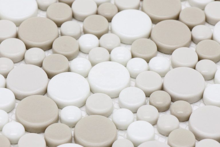 Enhance your walls with glass penny tile