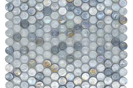 Glass penny tile for a fresh and bright look (2)