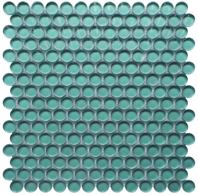 Glass penny tile for a fresh and bright look (2) Glass penny tile for a fresh and bright look (2)