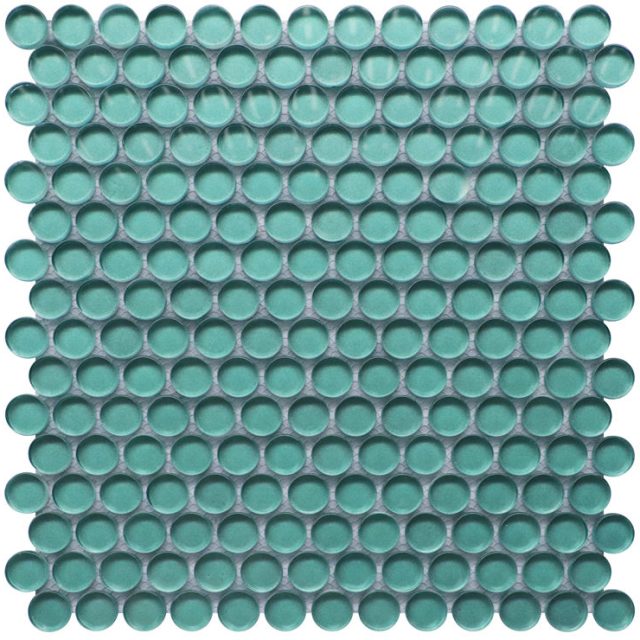 Glass penny tile for a fresh and bright look (2) Glass penny tile for a fresh and bright look (2)