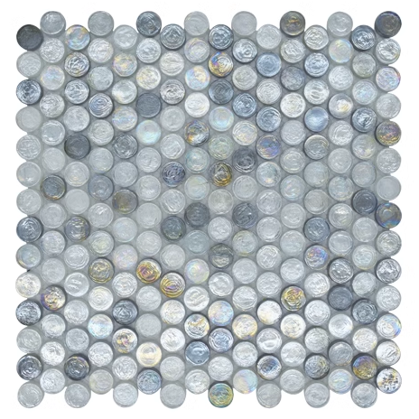 Glass penny tile for a fresh and bright look (2) Glass penny tile for a fresh and bright look (2)