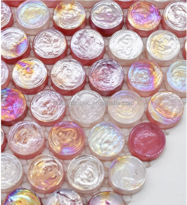 Glass penny tile for a fresh and bright look (3) Glass penny tile for a fresh and bright look (3)