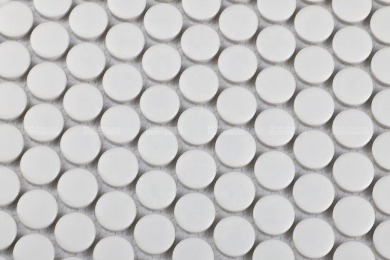 Glass penny tile for a polished finish (2)