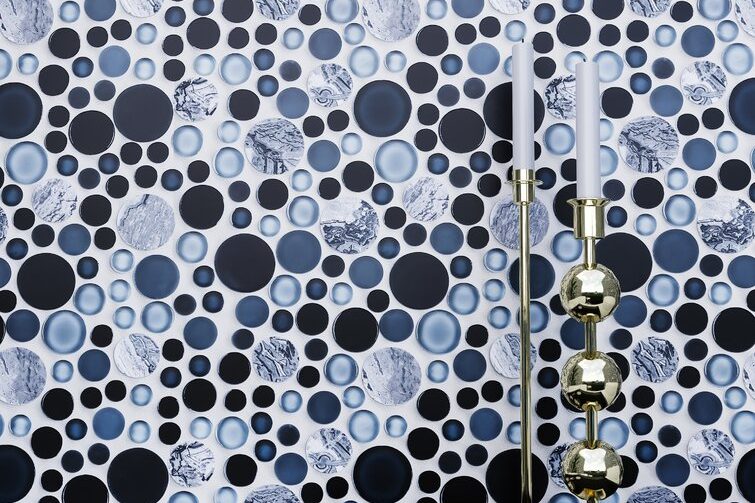 Glass penny tile for a sophisticated look (1)