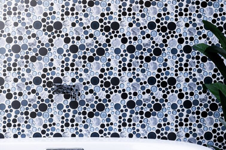 Glass penny tile for a sophisticated look (2)