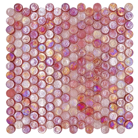 Glass penny tile for artistic wall features (1) Glass penny tile for artistic wall features (1)