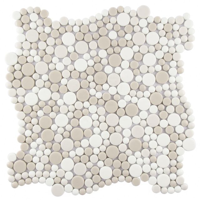 Glossy glass penny tile for contemporary design (2) Glossy glass penny tile for contemporary design (2)