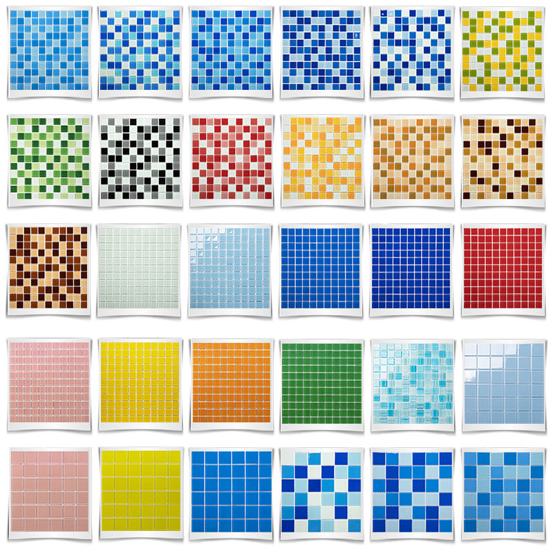 Curated visual reference: Picture Idea: High End Glass Pool Tiles For An Upscale Pool Area