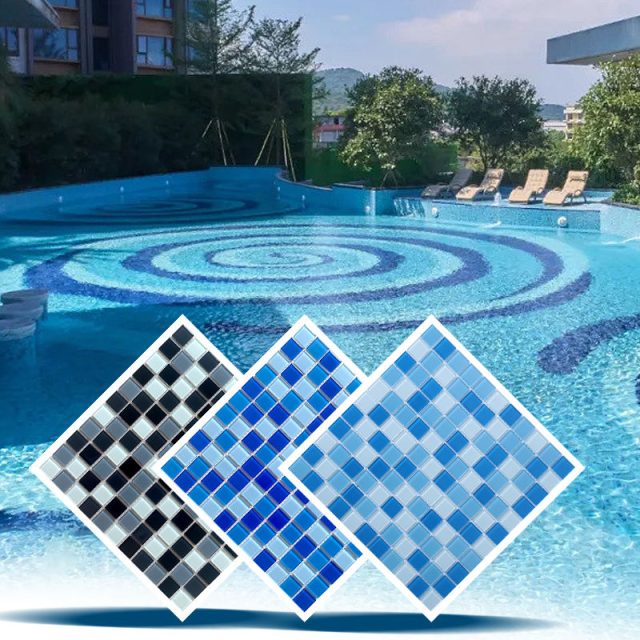Seamless glass pool tiles for a smooth pool surface (6)