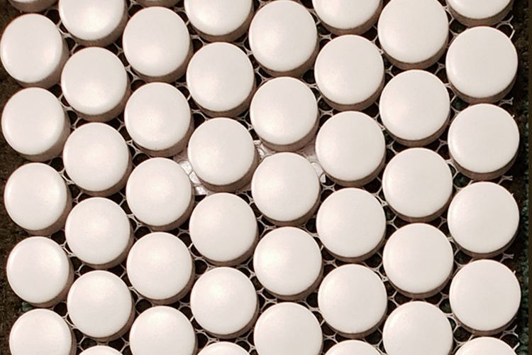 Sleek glass penny tile for urban apartments (4)