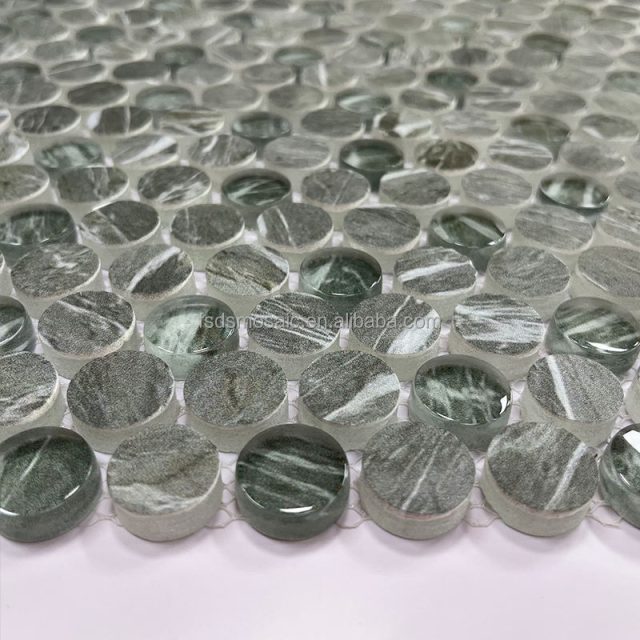 Sleek glass penny tile for urban apartments (4) Sleek glass penny tile for urban apartments (4)