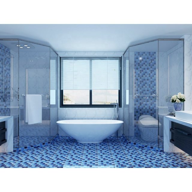 Versatile glass pool tiles for indoor and outdoor pools (1) Versatile glass pool tiles for indoor and outdoor pools (1)